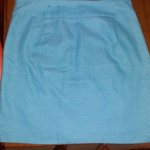 Banana Republic * Aqua Linen Skirt * Sz 2 * 29 1/2" Waist * Lined * - Picture 11 of 11
